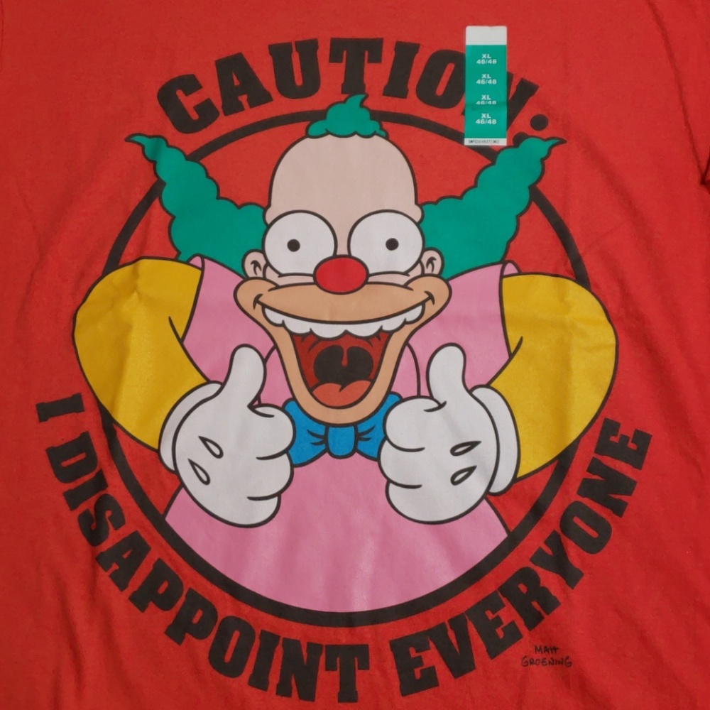 NEW CAUTION T-SHIRT Simpsons - Picture 2 of 7